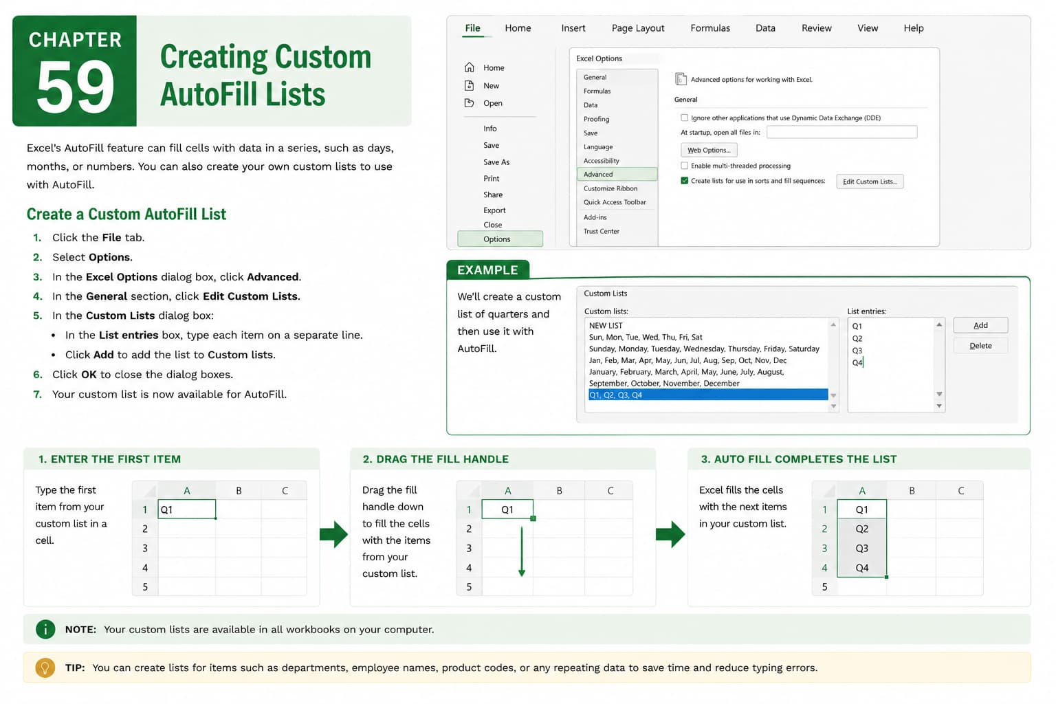 Chapter 59: Creating Custom AutoFill Lists