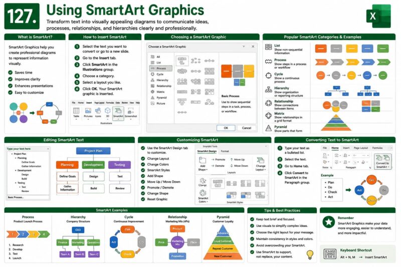 Chapter 127: Using SmartArt Graphics