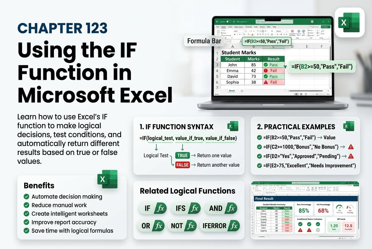 Chapter 123: Using the IF Function in Microsoft Excel