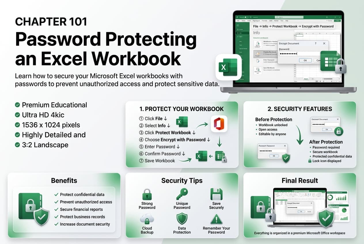 Chapter 101: Password Protecting an Excel Workbook