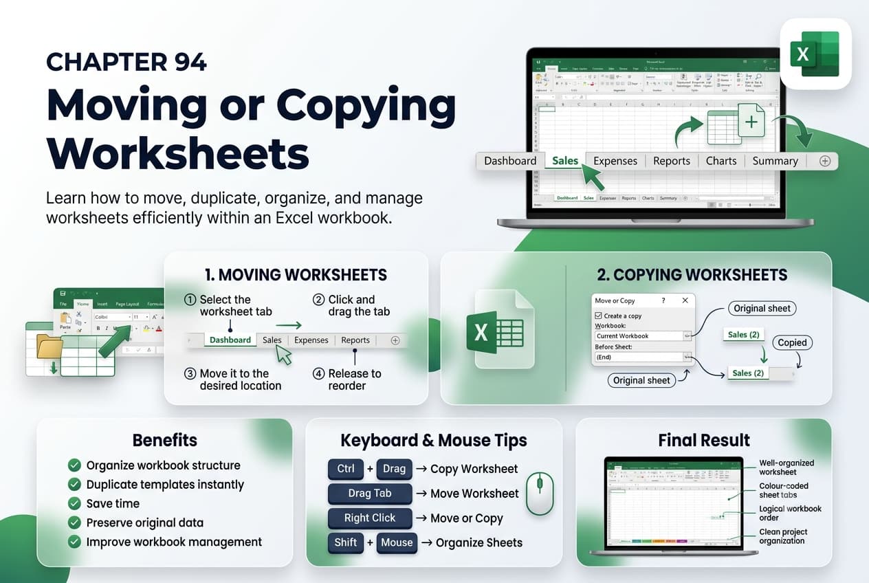 Chapter 94: Moving or Copying Worksheets