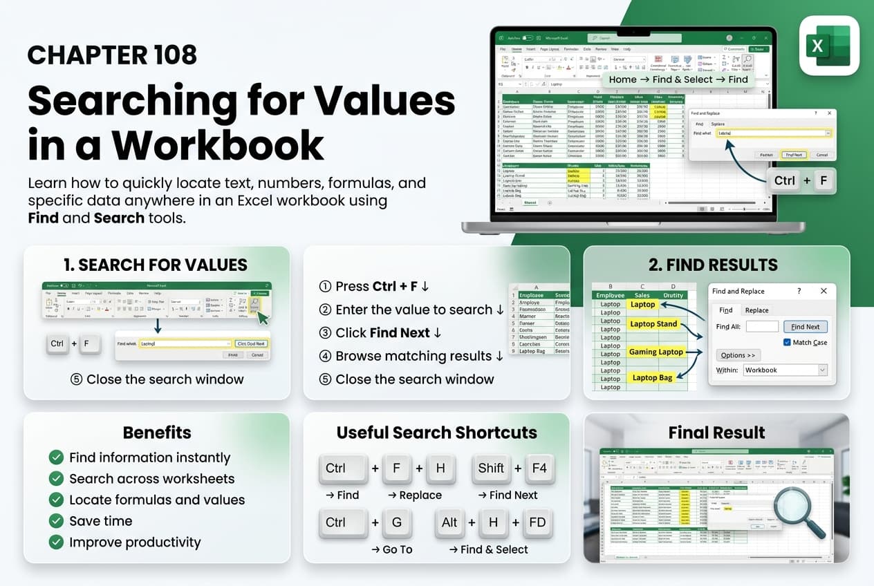 Chapter 108: Searching for Values in a Workbook