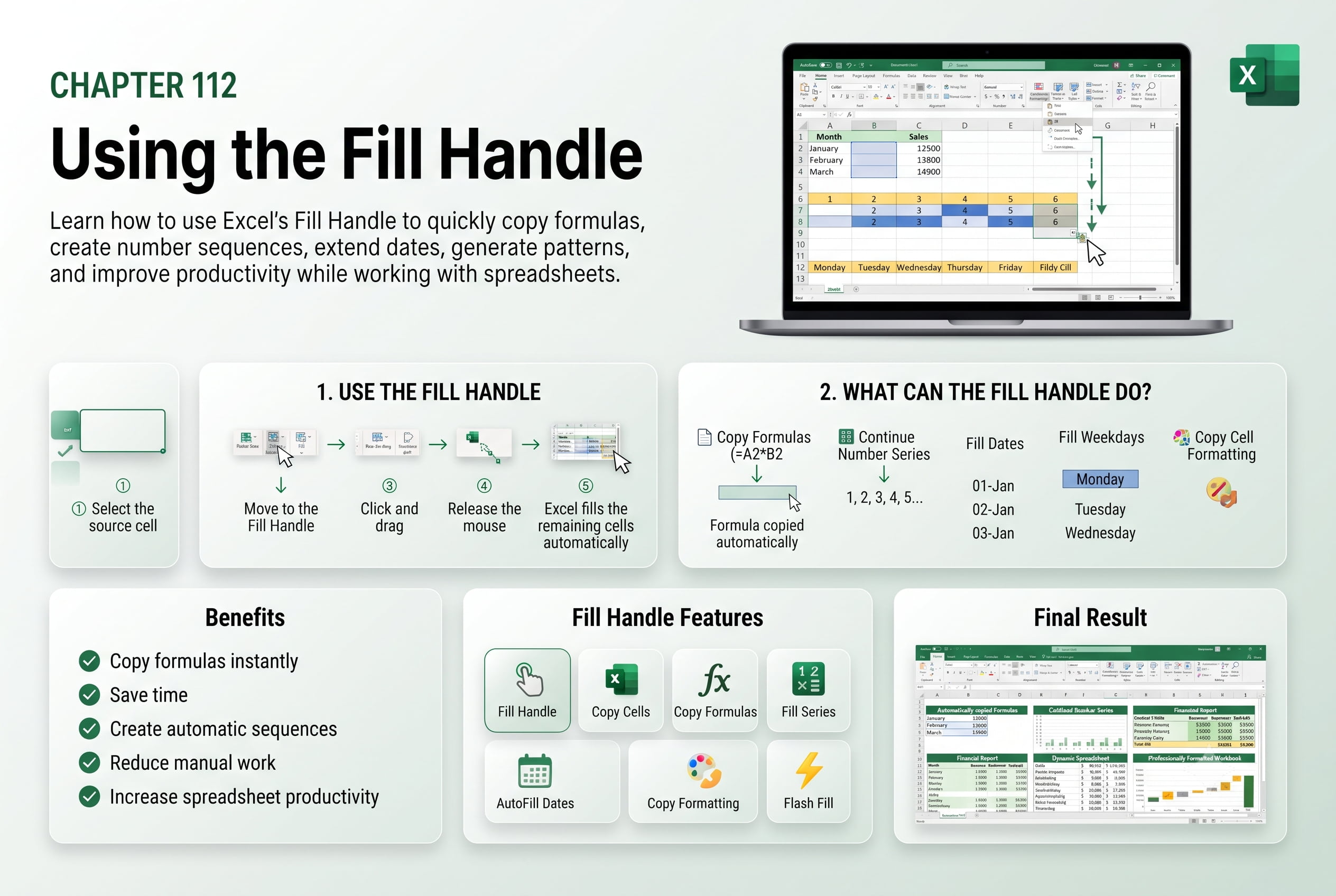Chapter 112: Using the Fill Handle