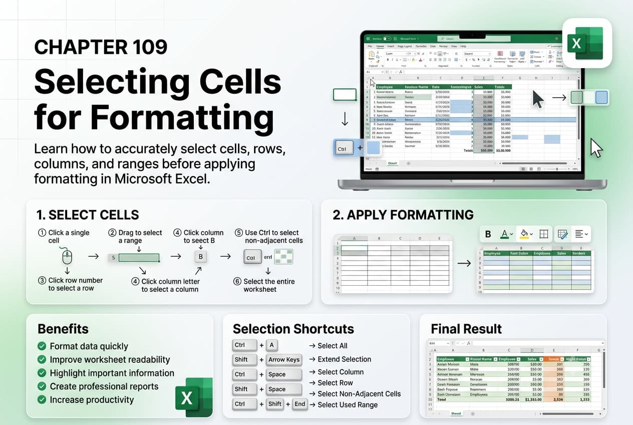 Chapter 109: Selecting Cells for Formatting