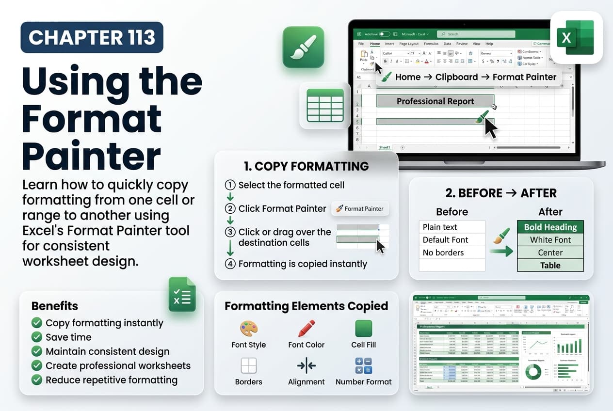 Chapter 113: Using the Format Painter
